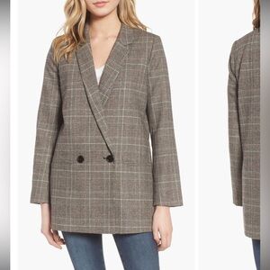 Mural Women’s Oversized Plaid Blazer